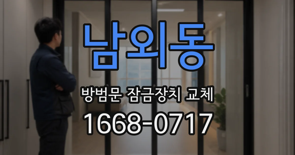 남외동 방범문 잠금장치 교체