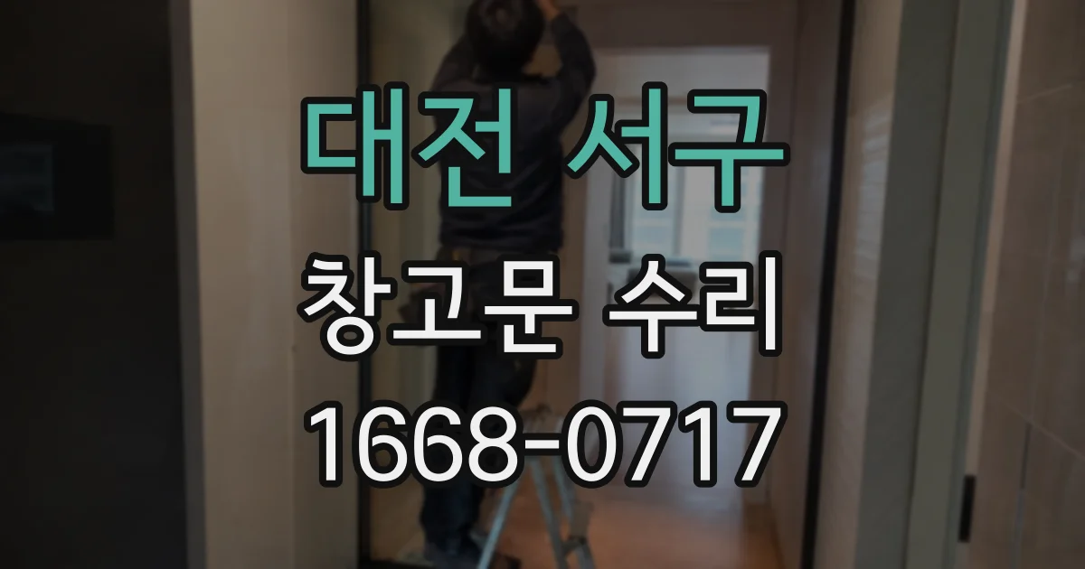 대전 서구 창고문 수리