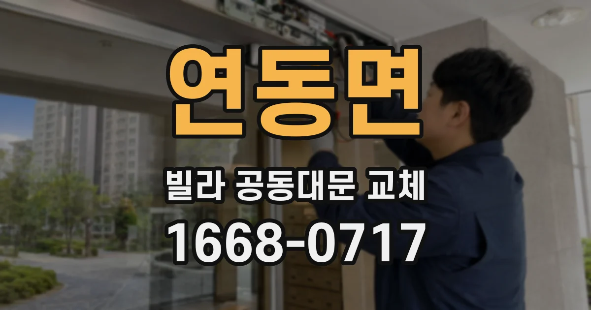 연동면 빌라 공동대문 교체