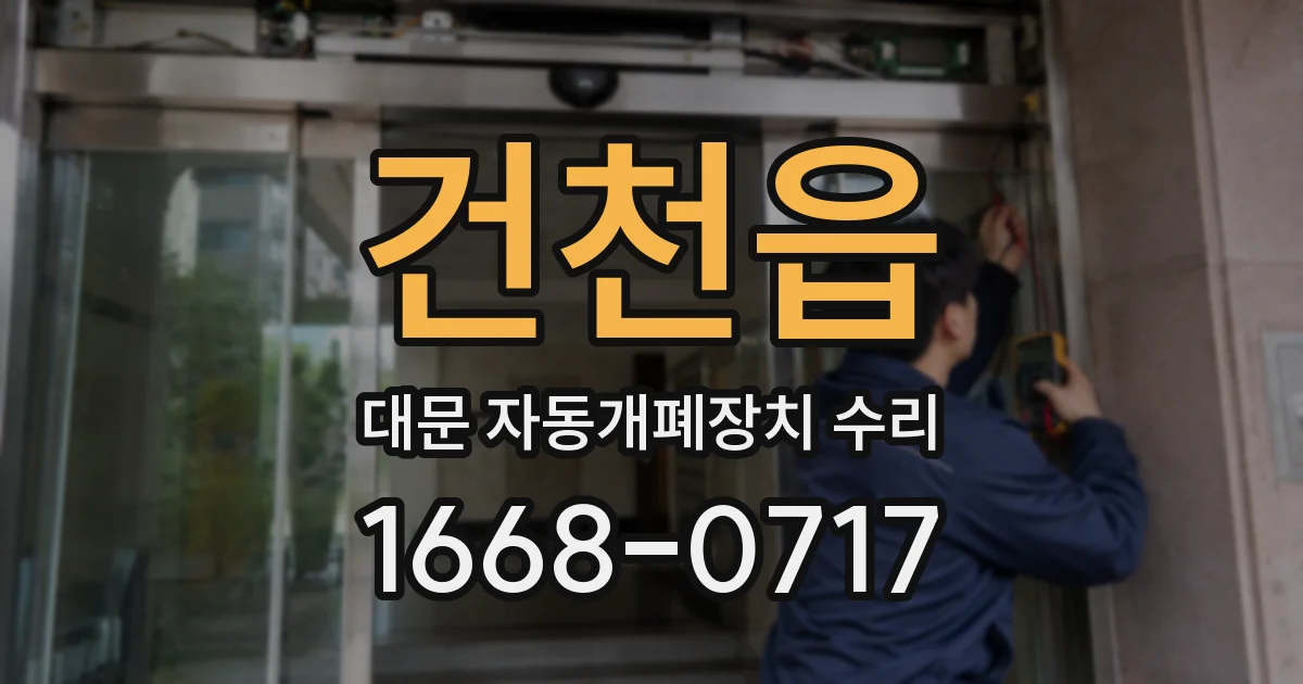 건천읍 대문 자동개폐장치 수리