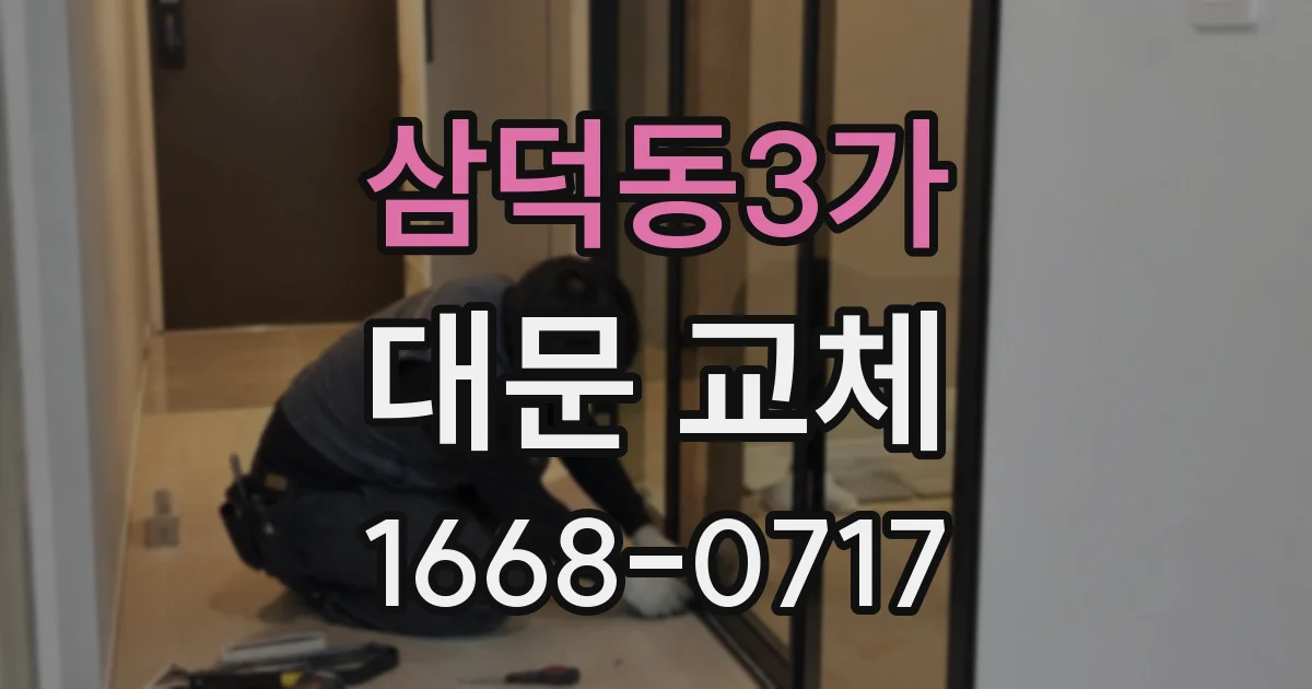 삼덕동3가 대문 교체