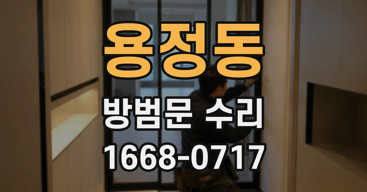용정동 방범문 수리