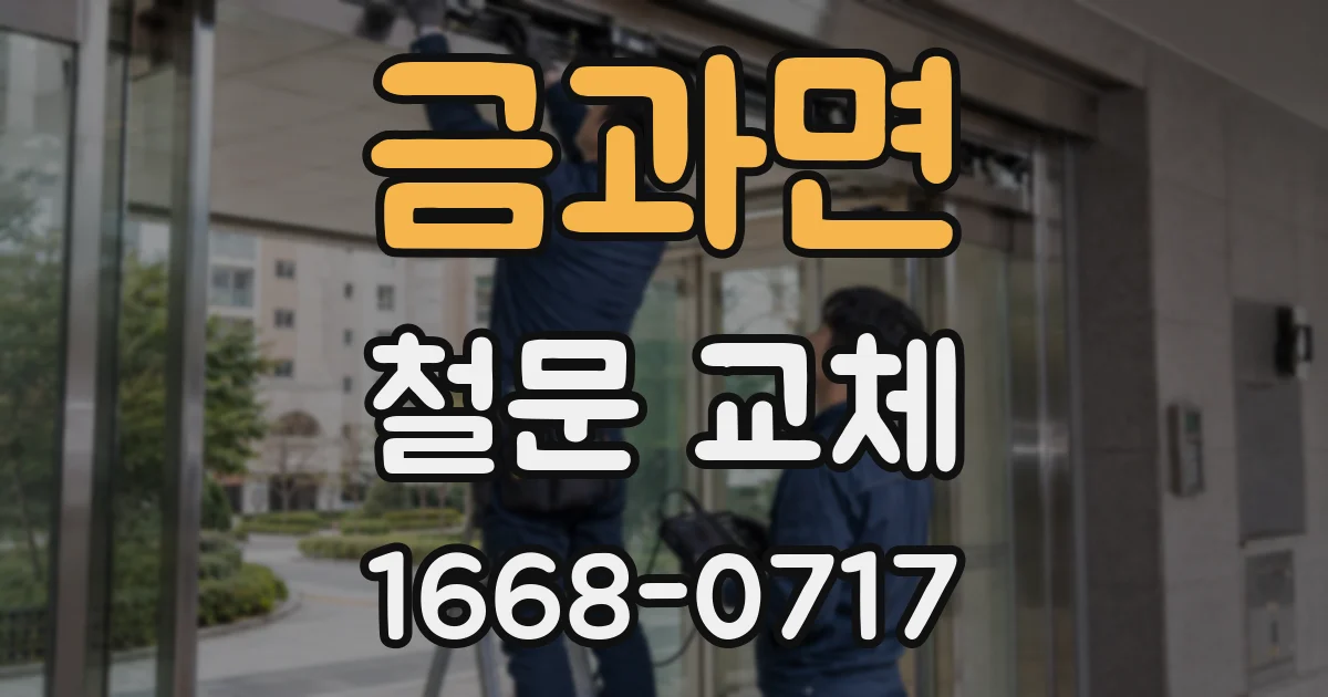 금과면 철문 교체