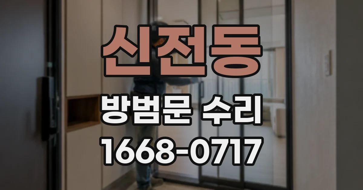 신전동 방범문 수리
