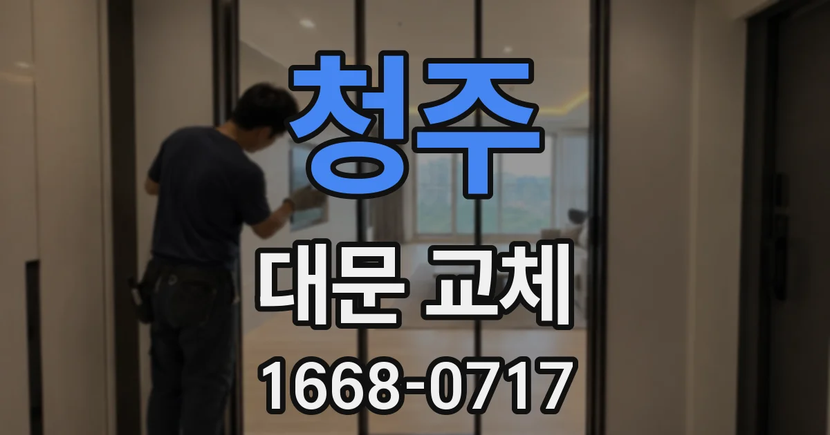 청주 대문 교체