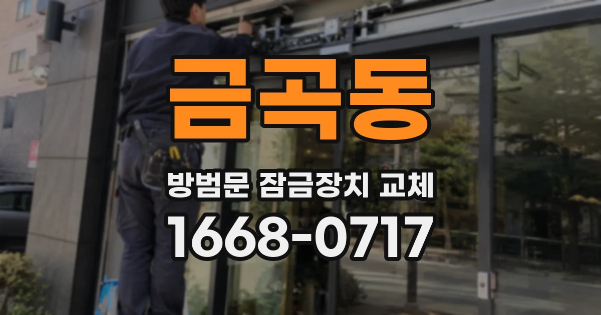 금곡동 방범문 잠금장치 교체