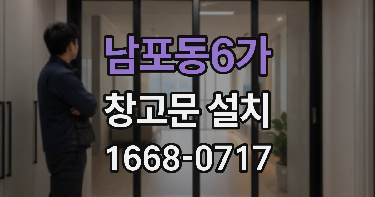 남포동6가 창고문 설치