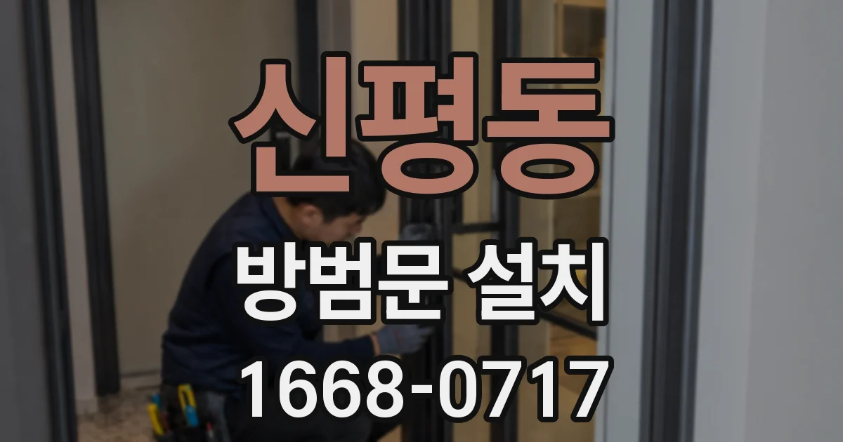 신평동 방범문 설치