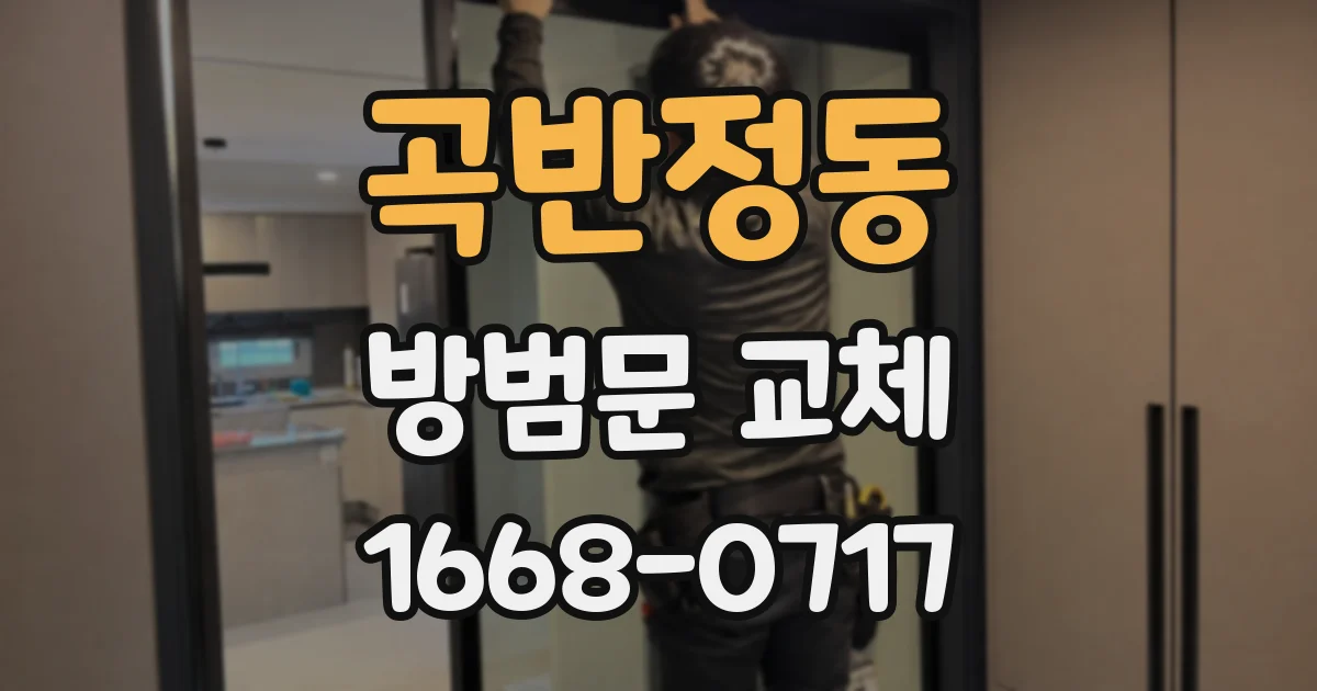 곡반정동 방범문 교체