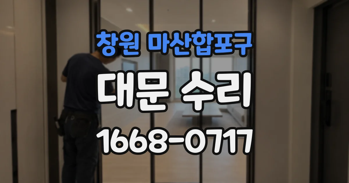 창원 마산합포구 대문 수리