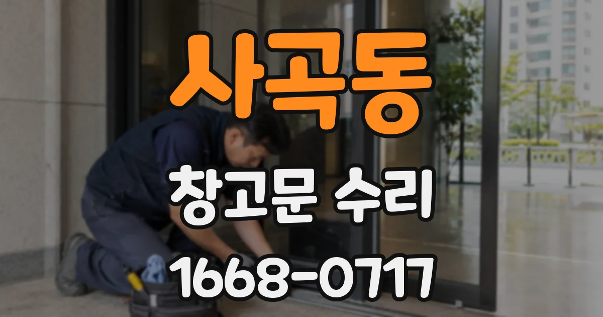 사곡동 창고문 수리