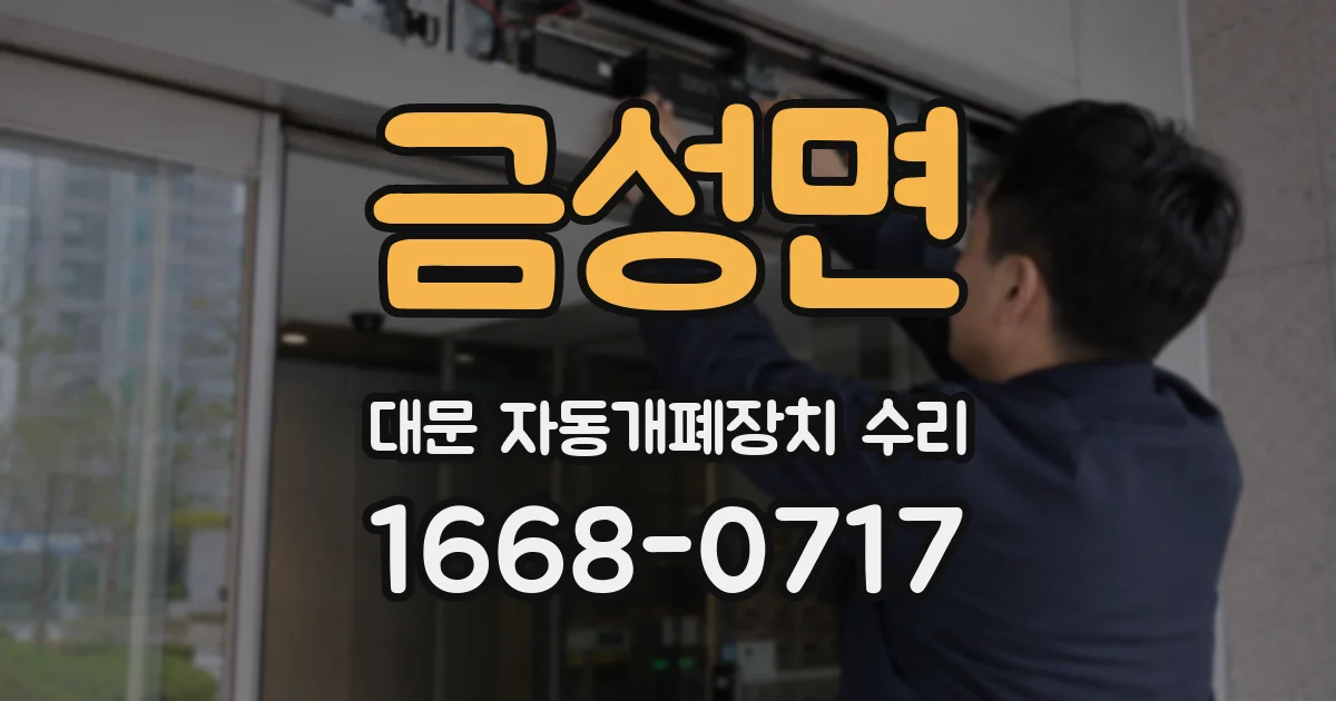 금성면 대문 자동개폐장치 수리