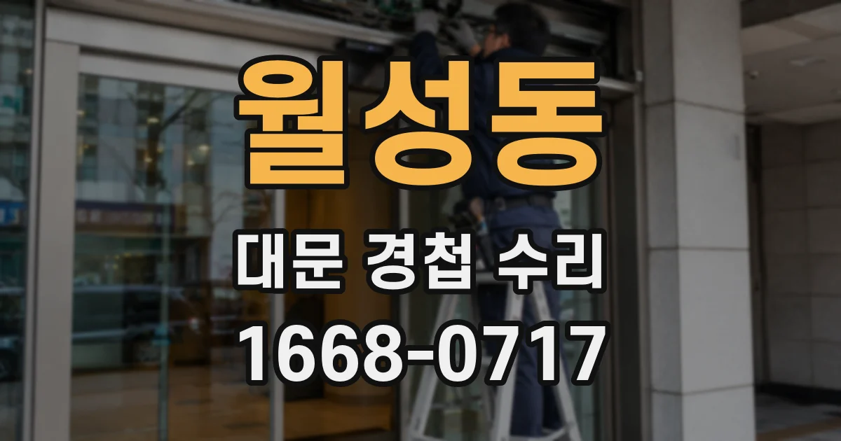 월성동 대문 경첩 수리