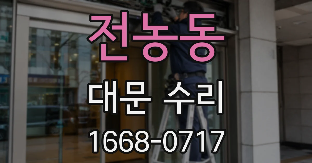 전농동 대문 수리