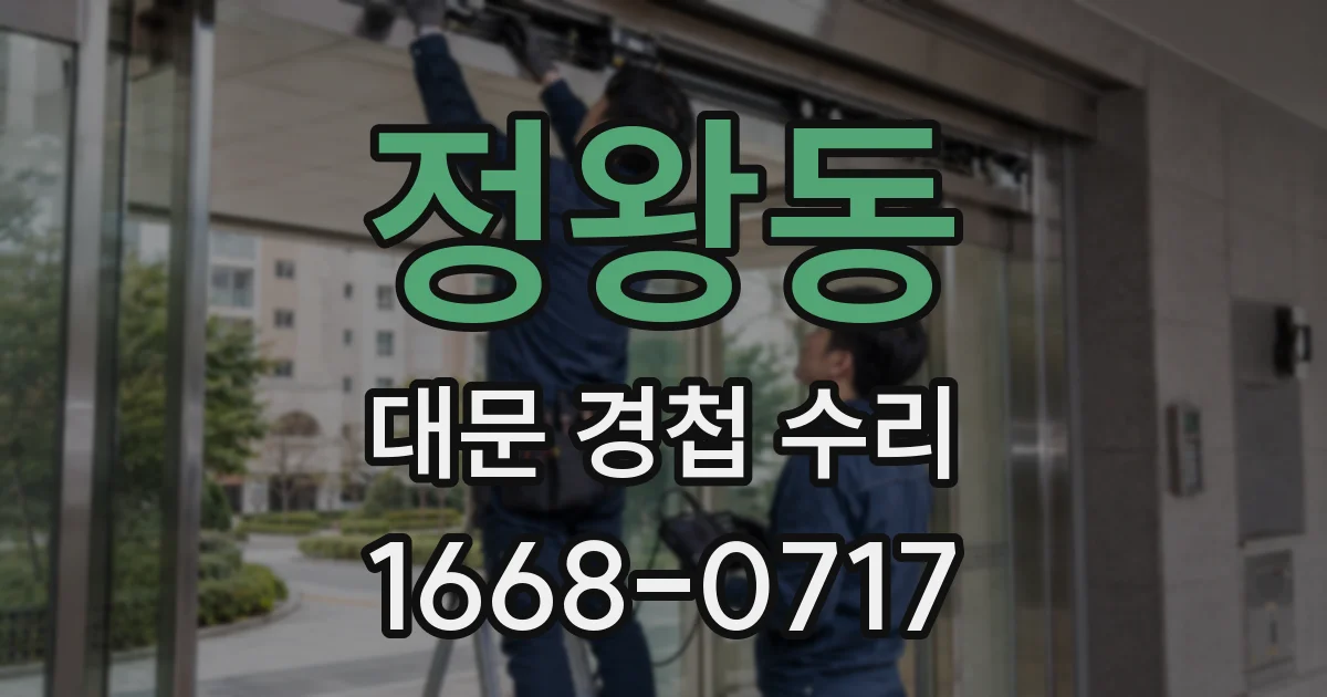 정왕동 대문 경첩 수리