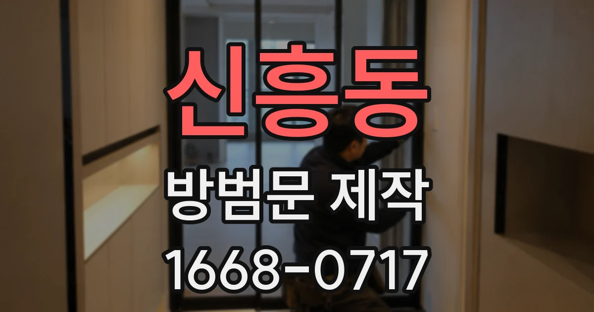 신흥동 방범문 제작