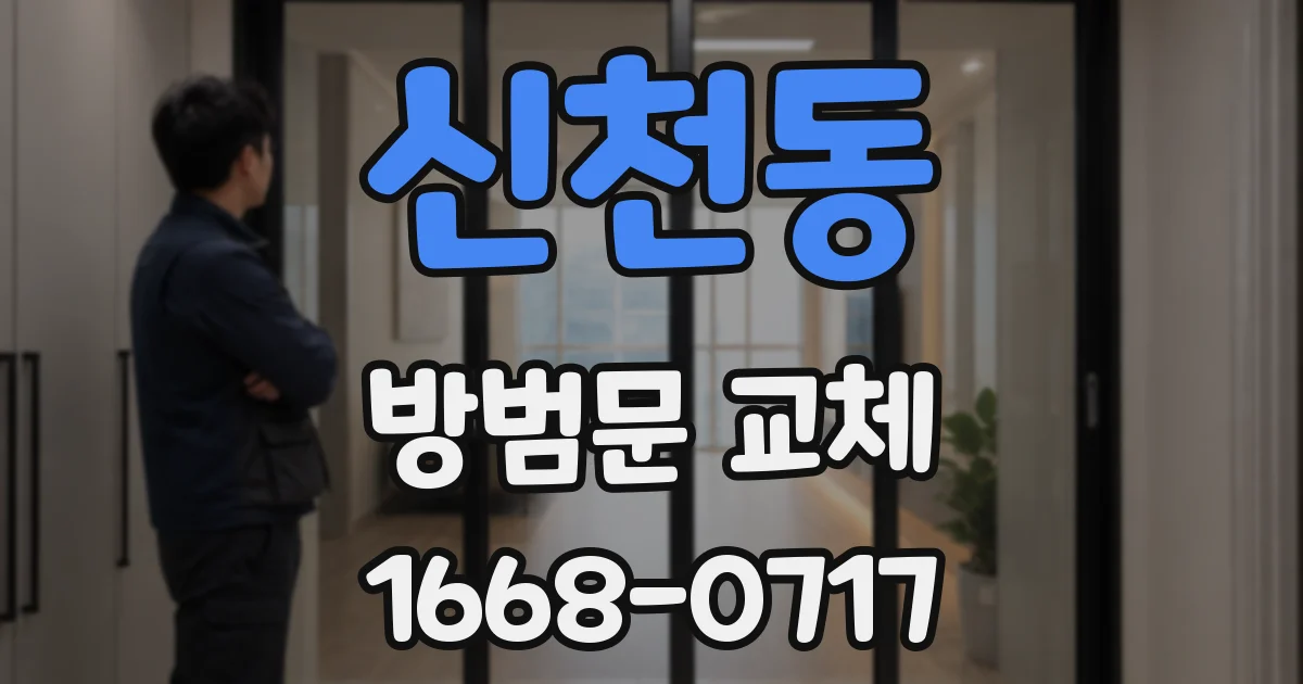 신천동 방범문 교체