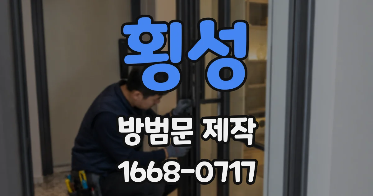 횡성 방범문 제작