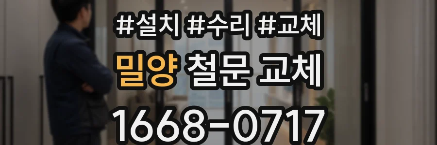 밀양 철문 교체