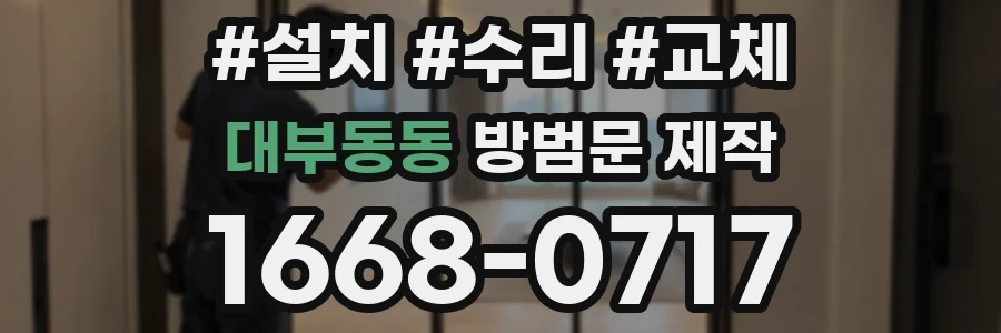 대부동동 방범문 제작