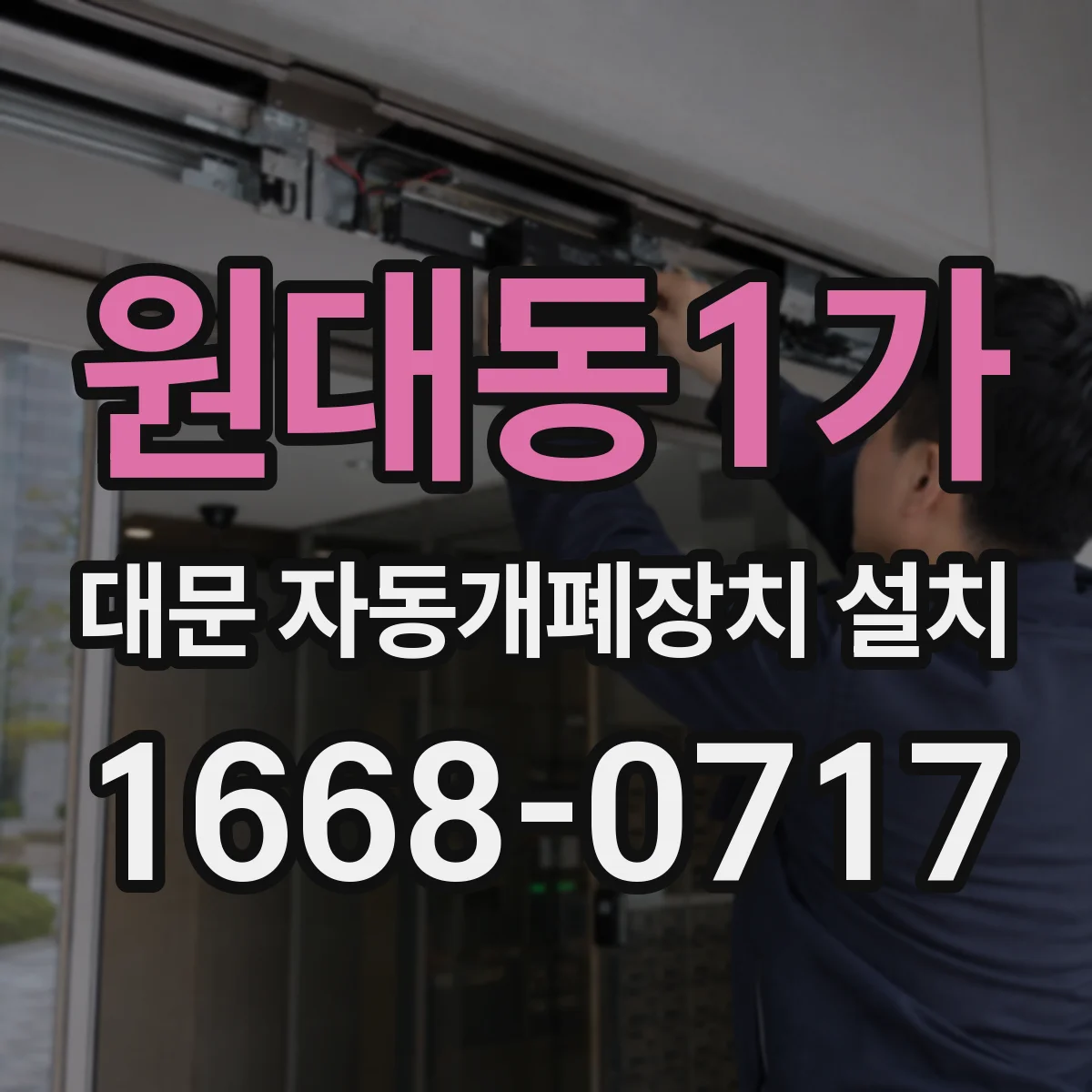 원대동1가 대문 자동개폐장치 설치