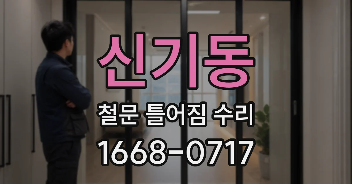 신기동 철문 틀어짐 수리