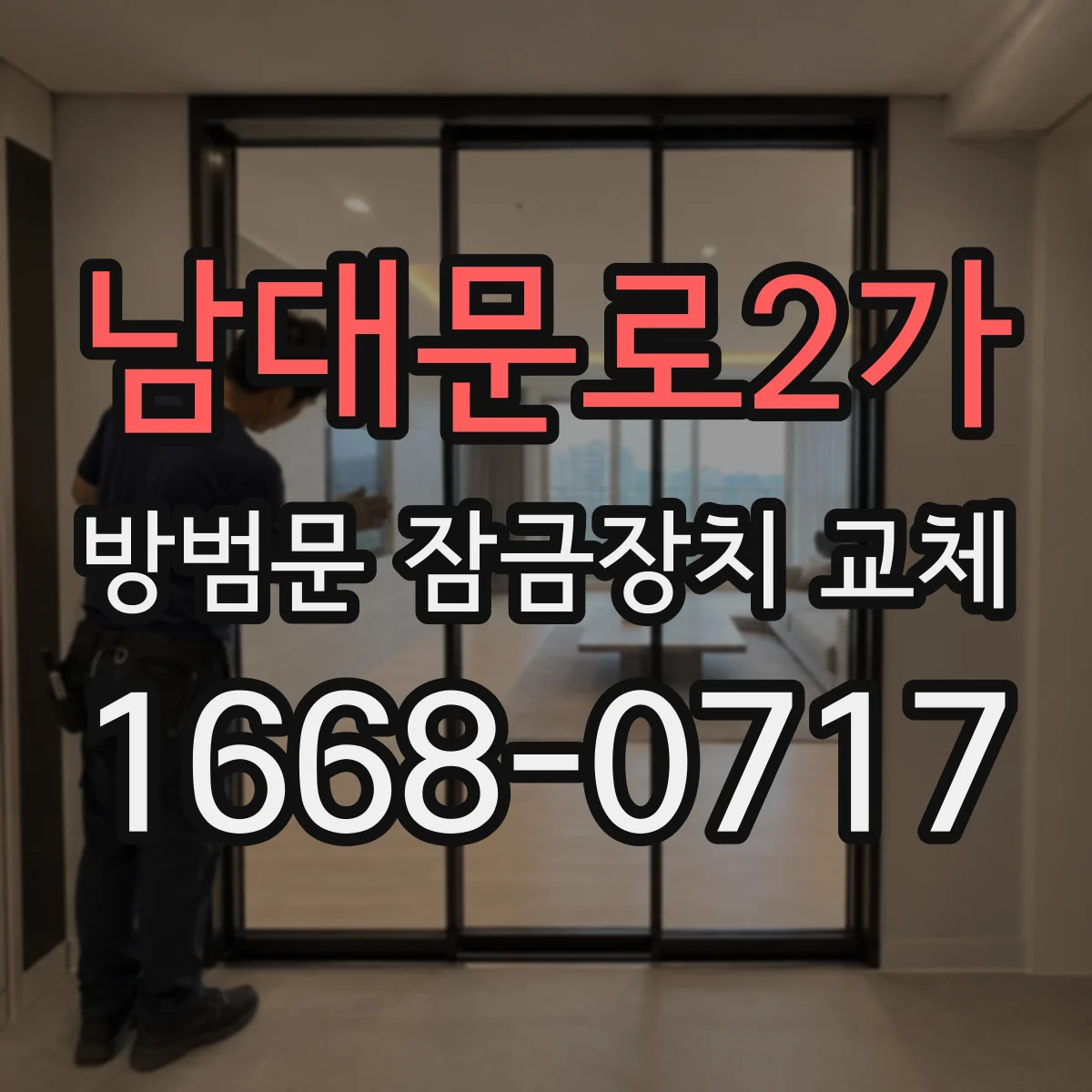 남대문로2가 방범문 잠금장치 교체