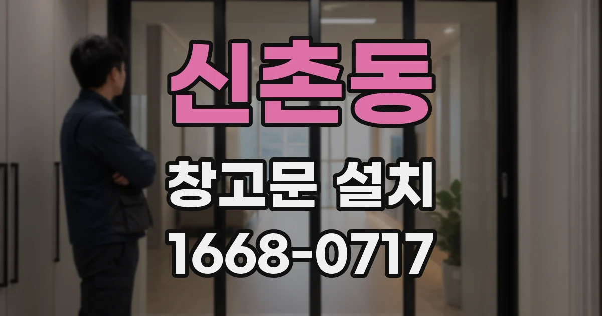 신촌동 창고문 설치