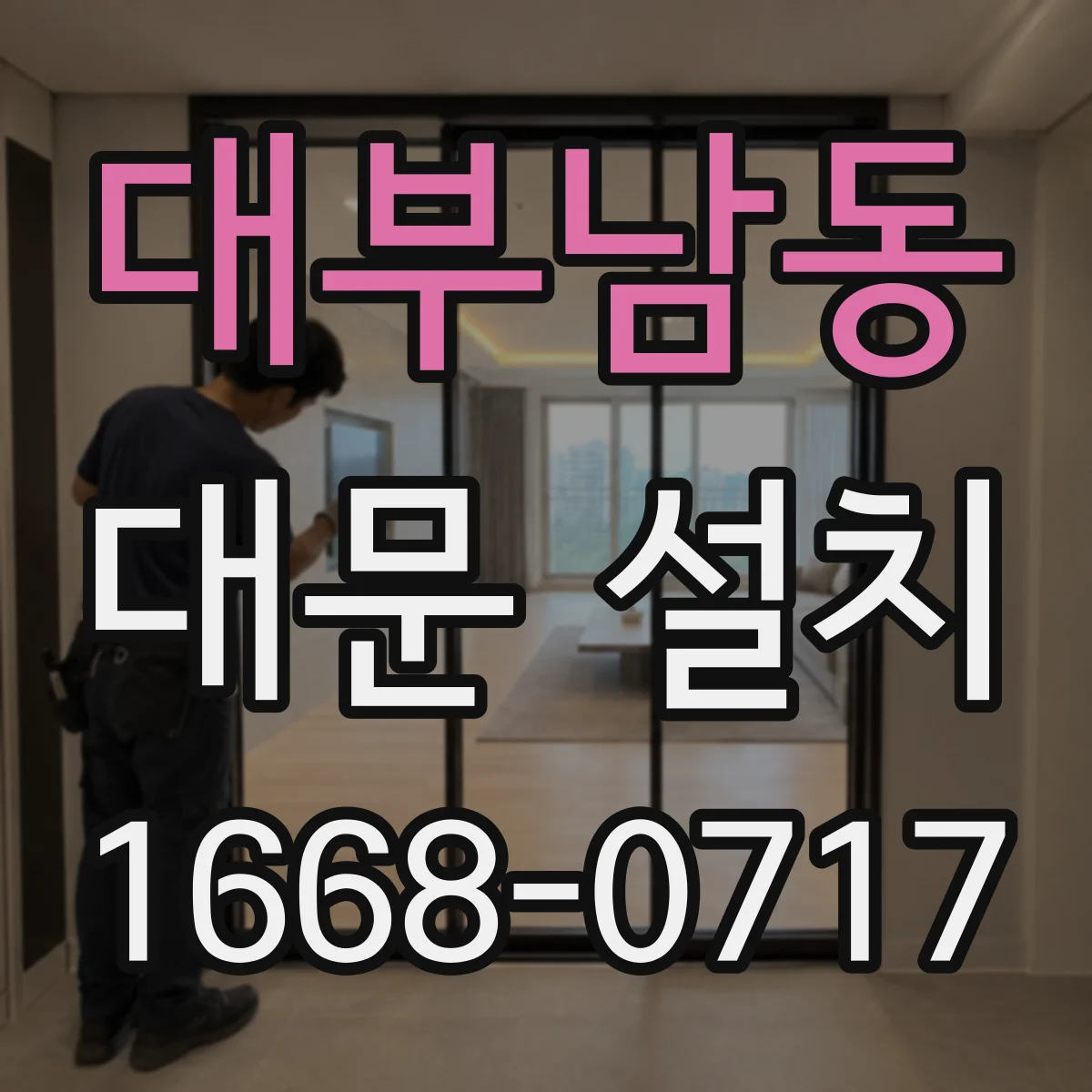 대부남동 대문 설치