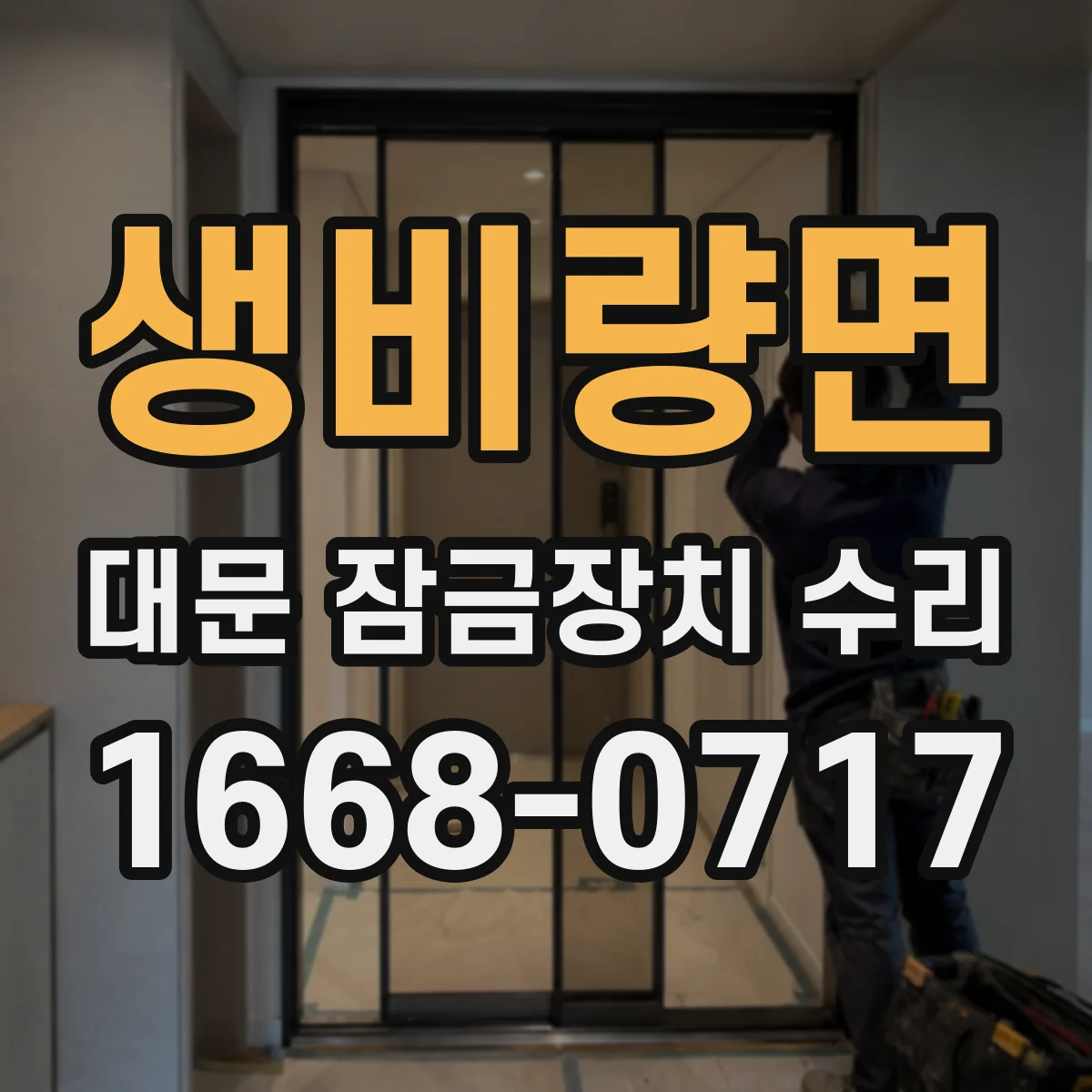 생비량면 대문 잠금장치 수리