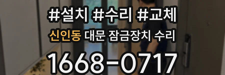 신인동 대문 잠금장치 수리