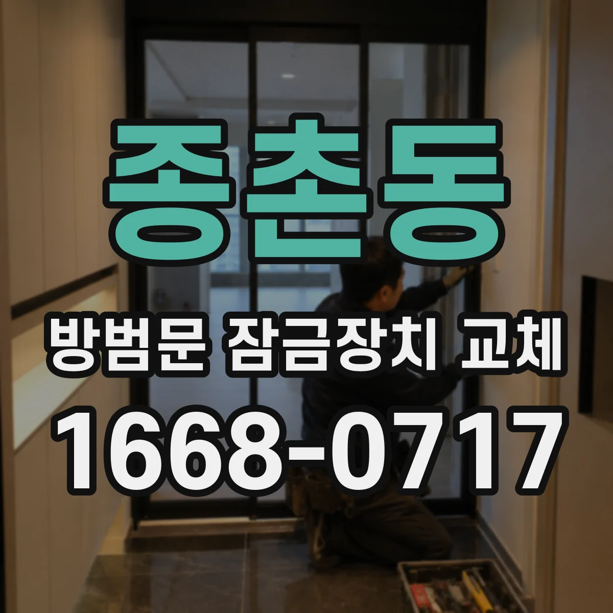 종촌동 방범문 잠금장치 교체
