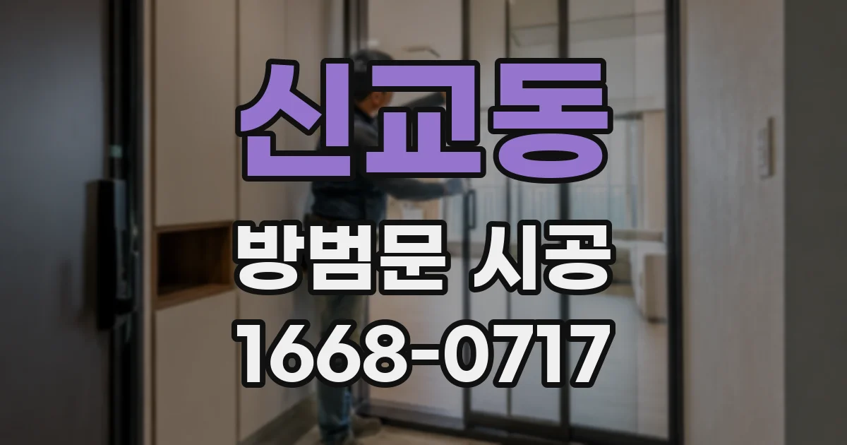 신교동 방범문 시공