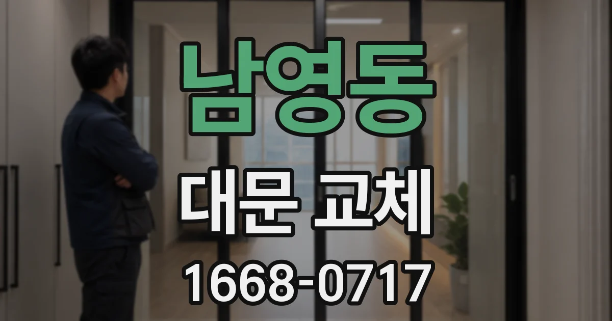 남영동 대문 교체