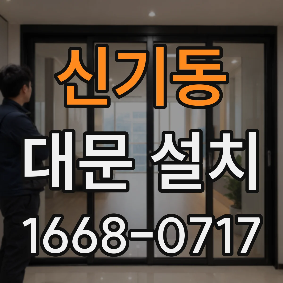 신기동 대문 설치