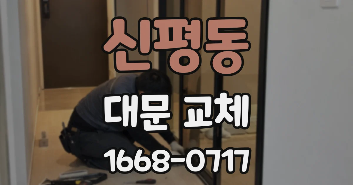 신평동 대문 교체