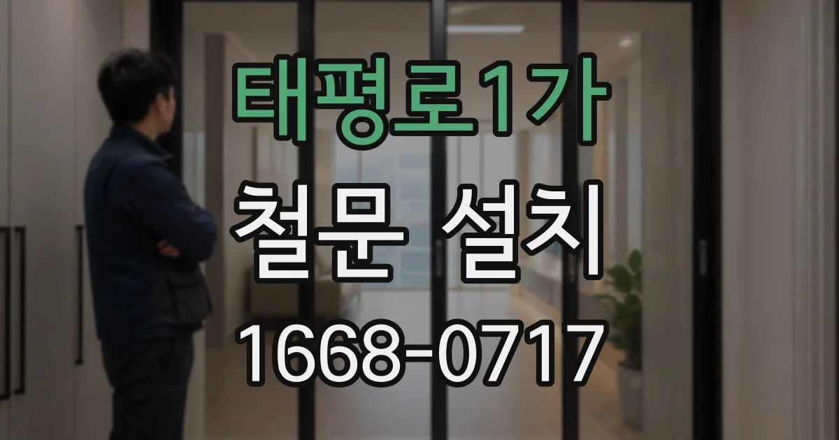 태평로1가 철문 설치