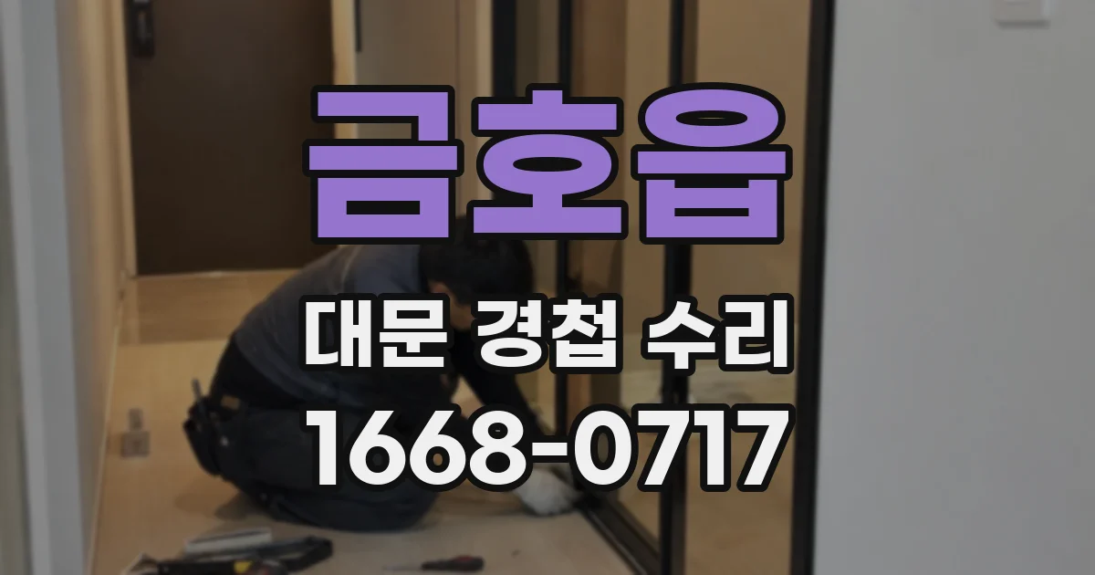 금호읍 대문 경첩 수리