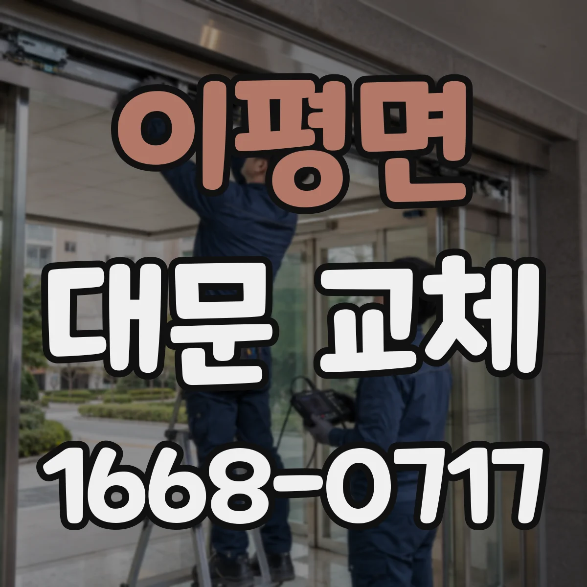 이평면 대문 교체