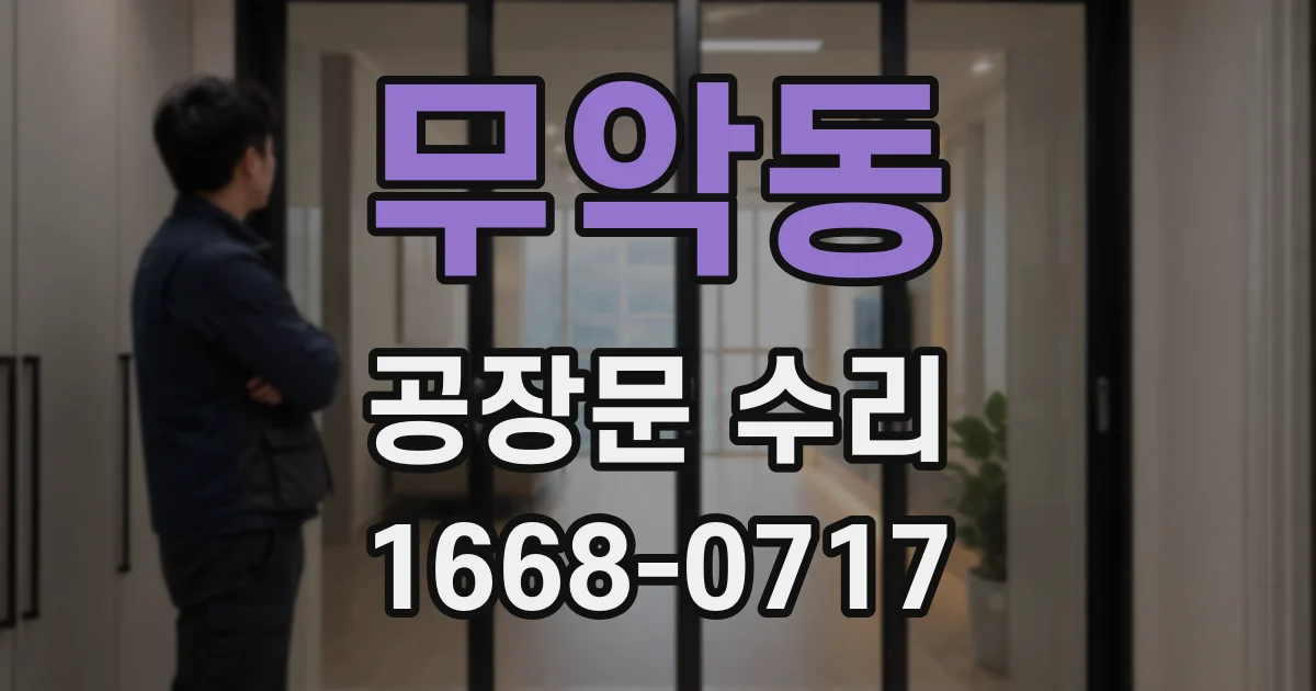무악동 공장문 수리