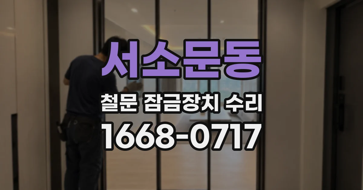 서소문동 철문 잠금장치 수리