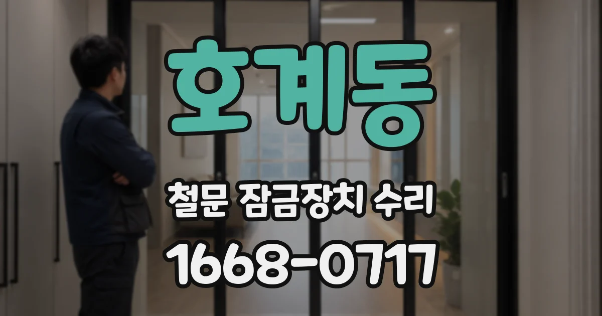 호계동 철문 잠금장치 수리