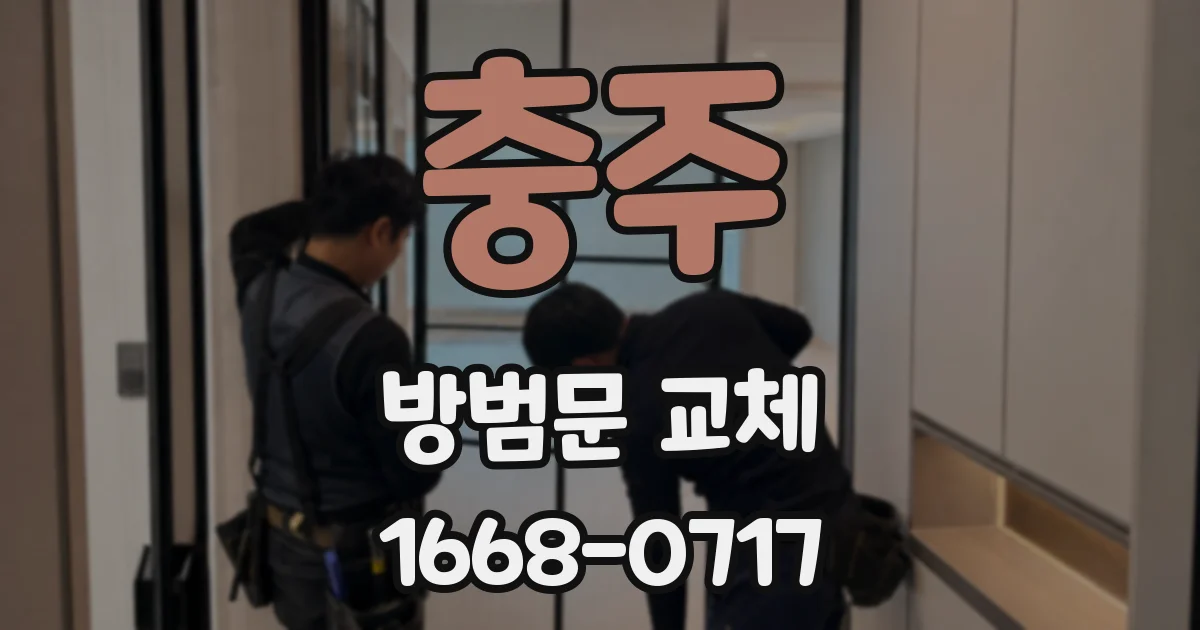 충주 방범문 교체