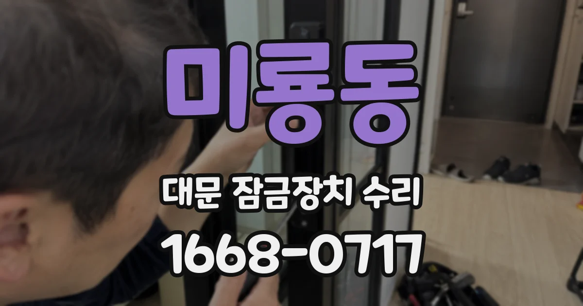 미룡동 대문 잠금장치 수리