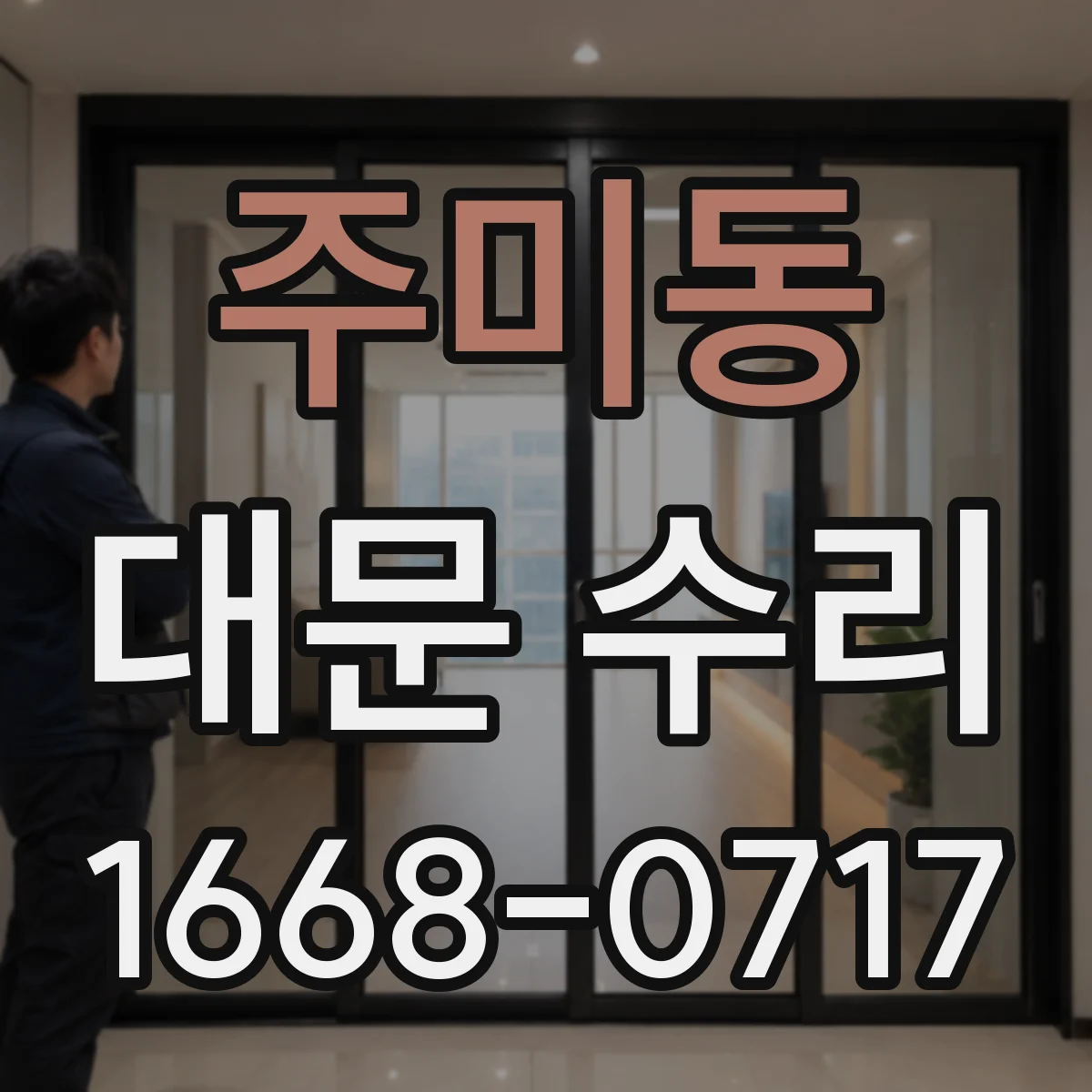 주미동 대문 수리