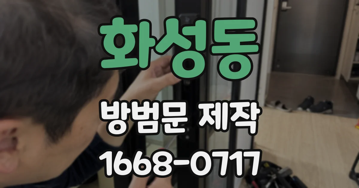 화성동 방범문 제작