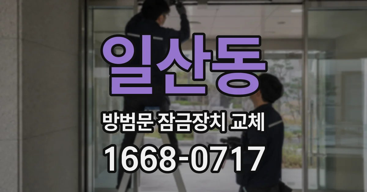일산동 방범문 잠금장치 교체