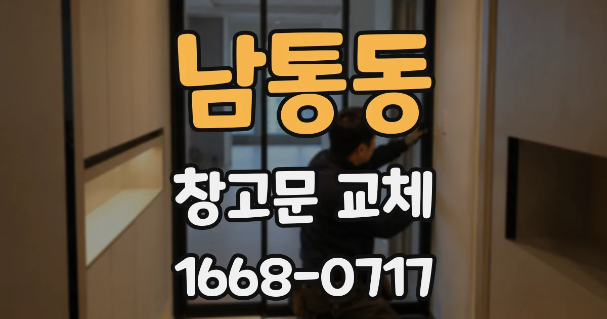 남통동 창고문 교체