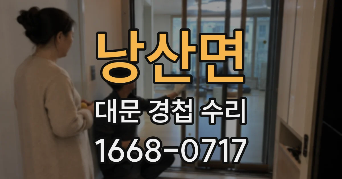 낭산면 대문 경첩 수리