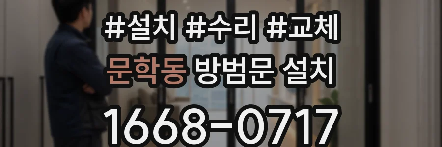 문학동 방범문 설치